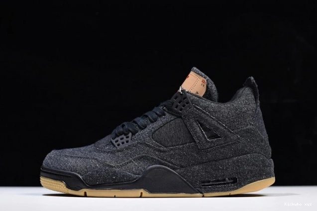 Air Jordan 'black' 4 x Levi's AO2571-001 0611